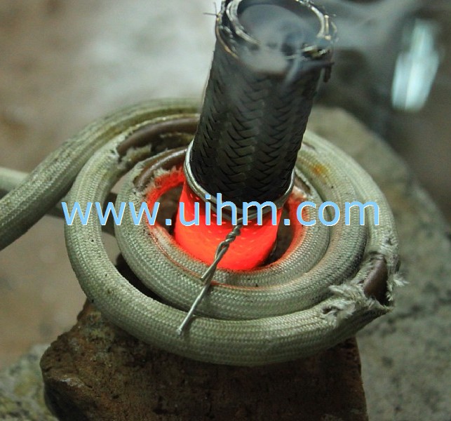 induction brazing for plane oil tube