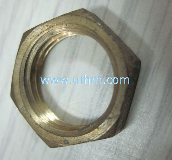 induction brass brazing nut