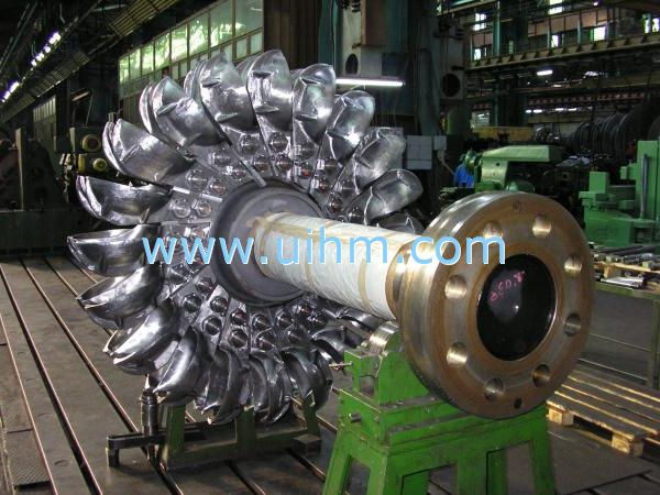 induction brazing turbine