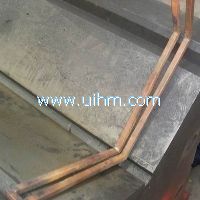 special V shape induction coil for surface heating