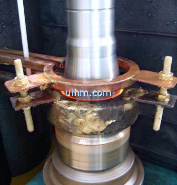 induction quenching axle