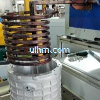 induction coil for shrink fitting motor