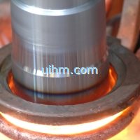 induction quenching axle by UHF induction heating machine