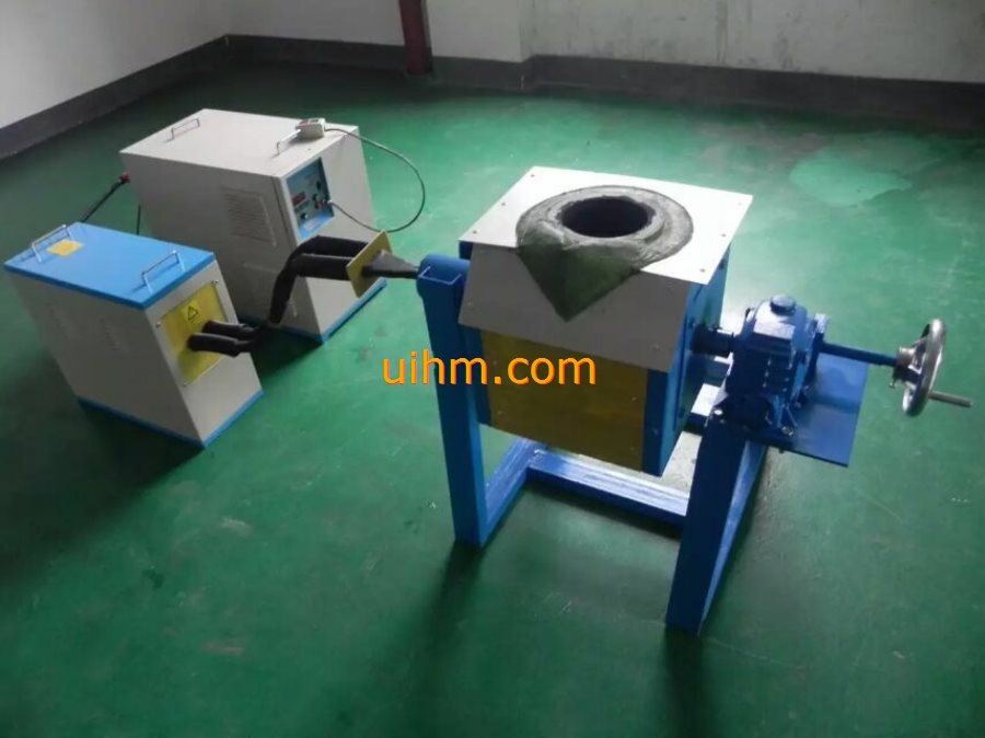 MF induction tilting melting machine